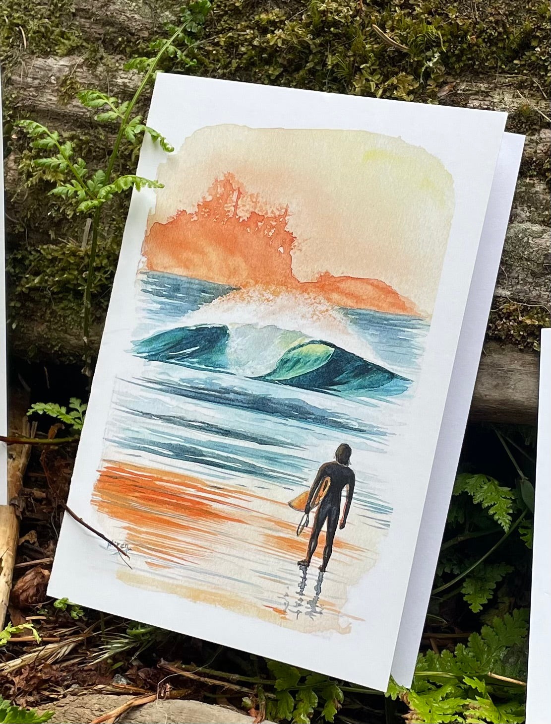 North Chesterman Surf Folded Art Card