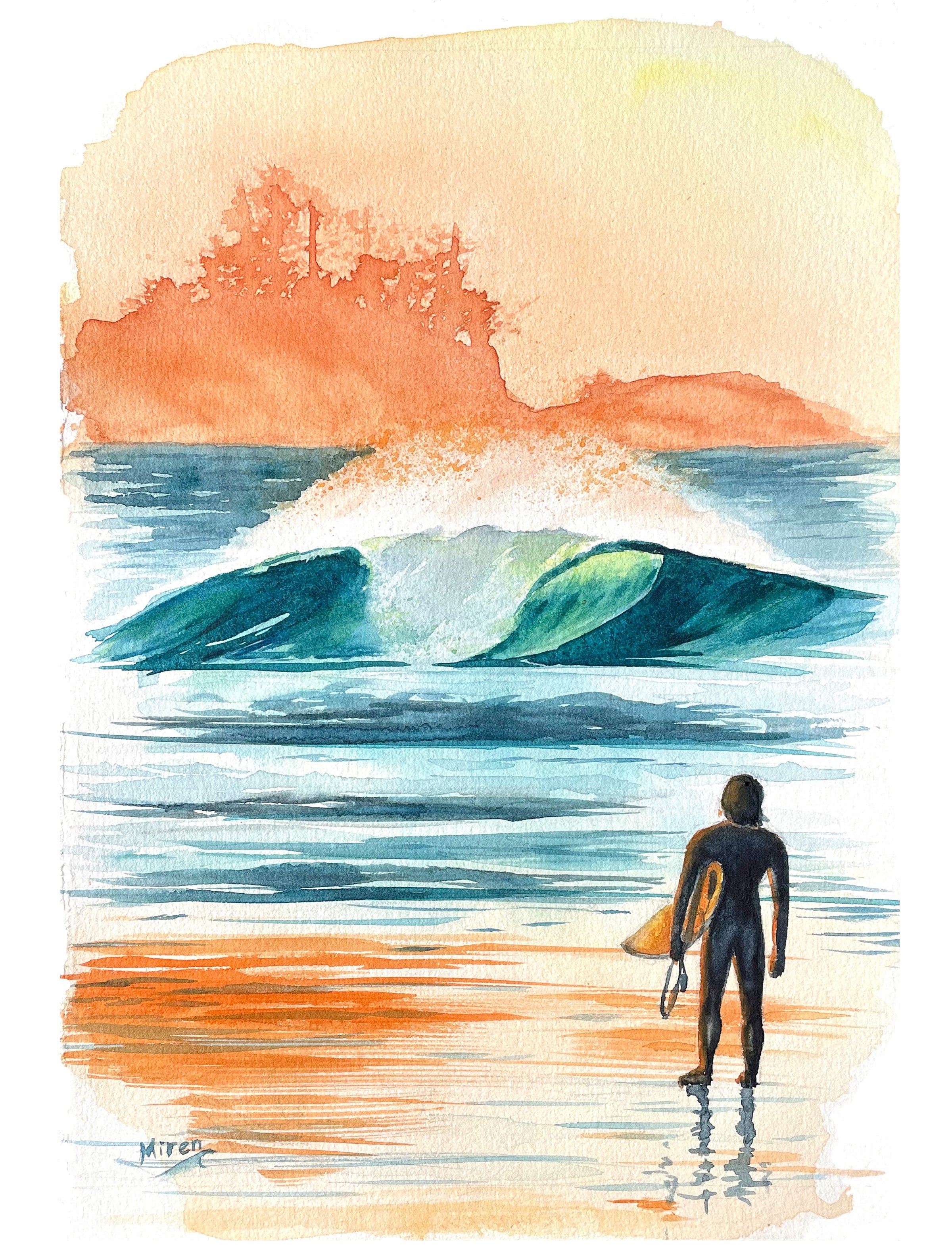 North Chesterman Surf Folded Art Card