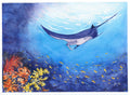 Manta Ray Folded Art Card